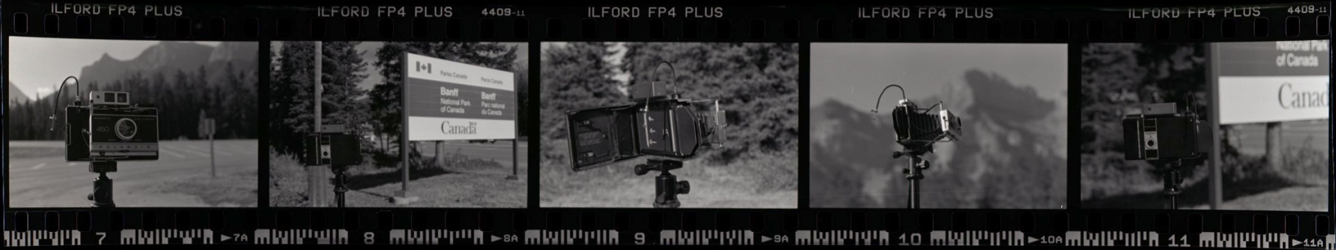 Polaroid model 450 from the 1960s, using photographic paper as negatives