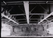 A view under the Bow river bridge, 5x7 w/210mm, Kentmere VG paper, Dektol 1:3