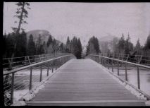Looking toward the Cascades on the foot bridge, 5x7 w/210mm, Kentmere VG paper, Dektol 1:3