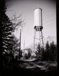 The surge tower is visible for miles around.  Polaroid 450 using Kentmere VG paper