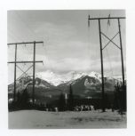 The view of the Fairholme range looks grand from this viewpoint, Brownie Hawkeye, FP4+, A76 1:1